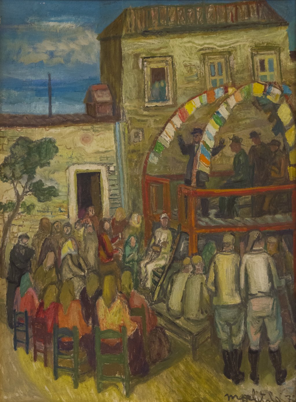 Il palco dei poeti estemporanei